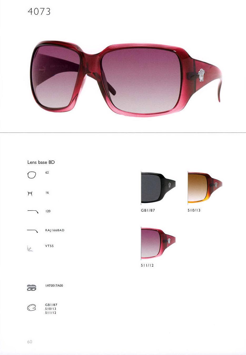 Sunglasses Versace 4073 GB1/87