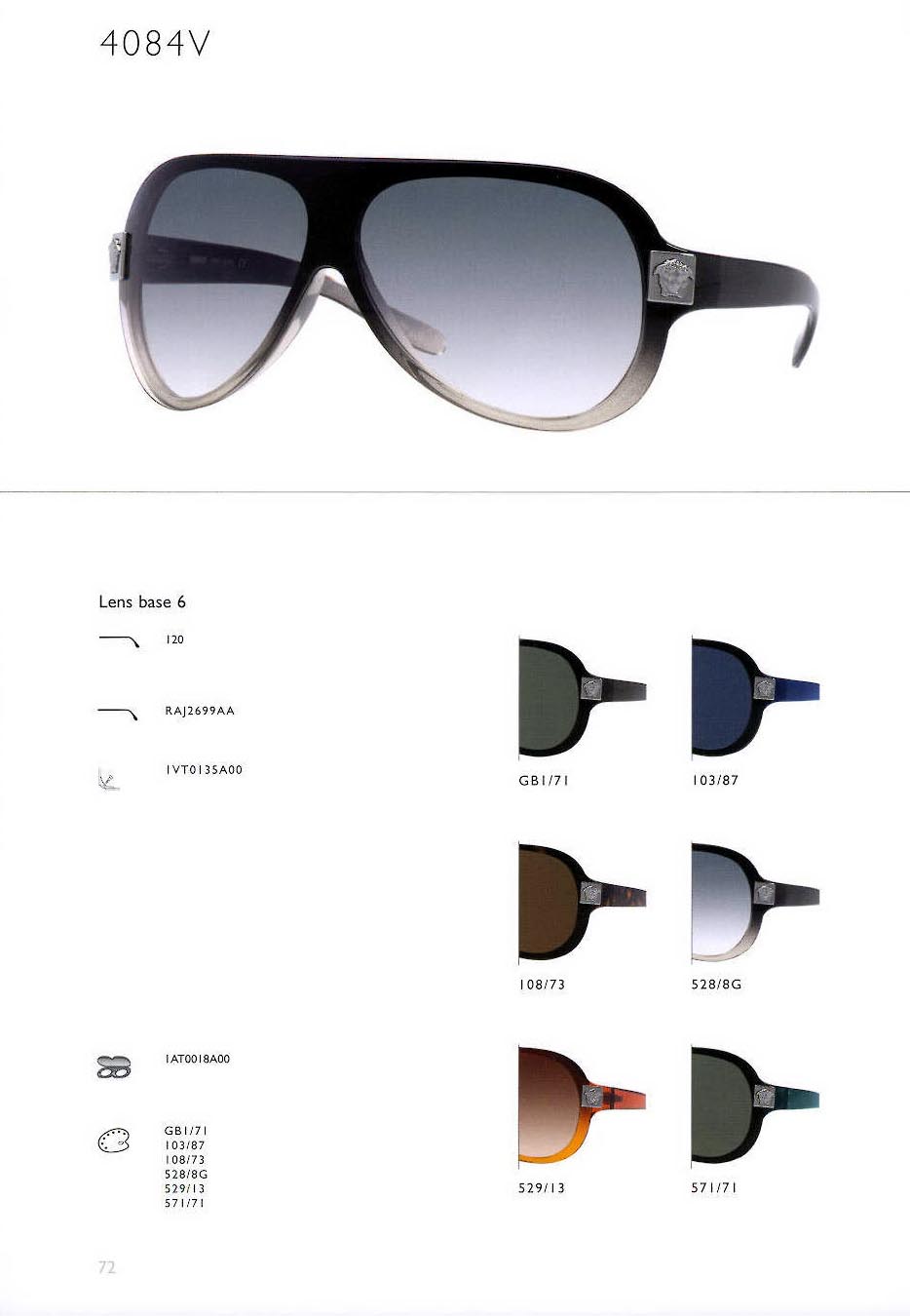 Sunglasses Versace 4084V GB1/71