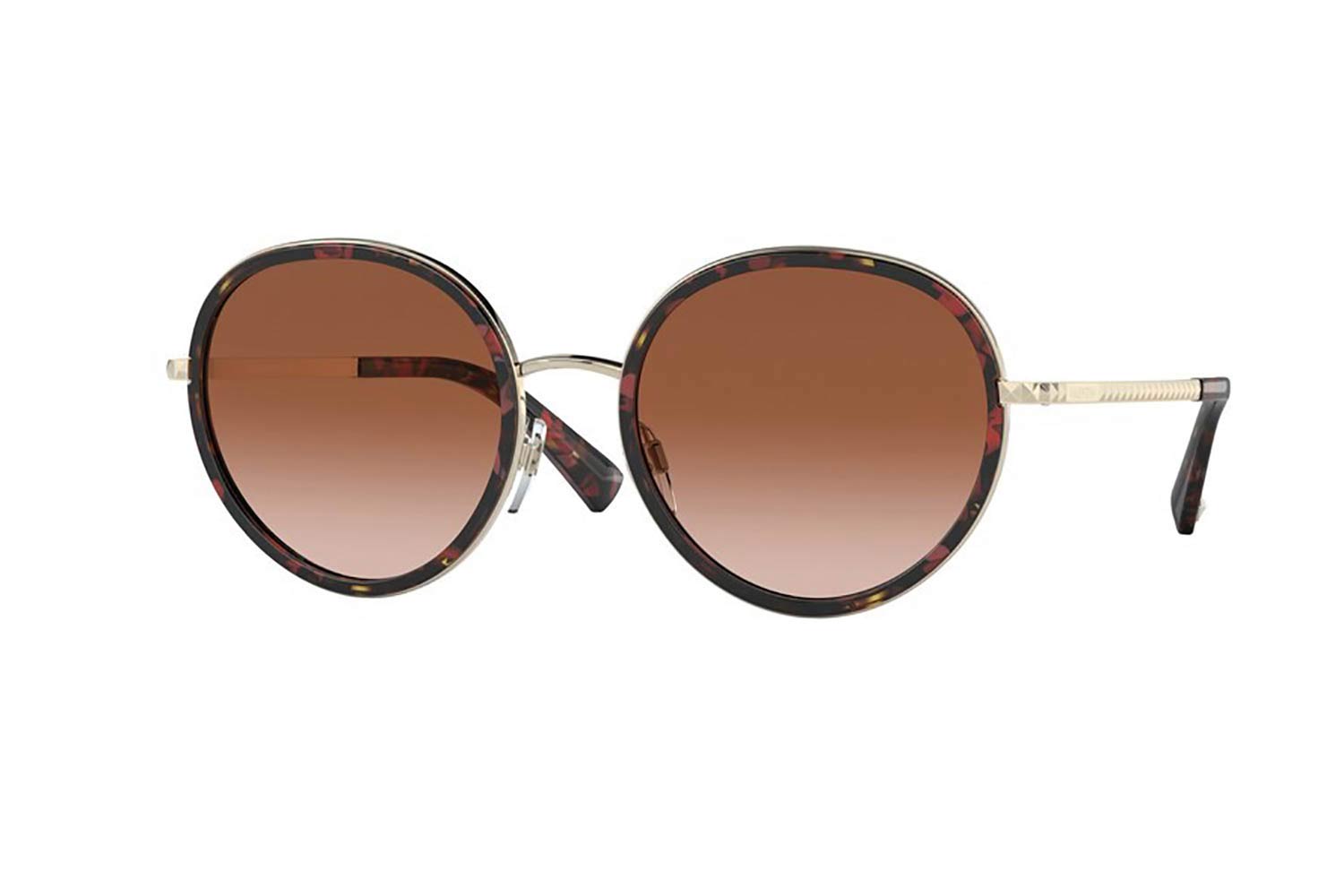 Valentino Brown Round Gradient Lens Women\'s Sunglasses Valentino Garavani Brown Cat Eye Ladies Sunglasses VLS-176 B  main image 4