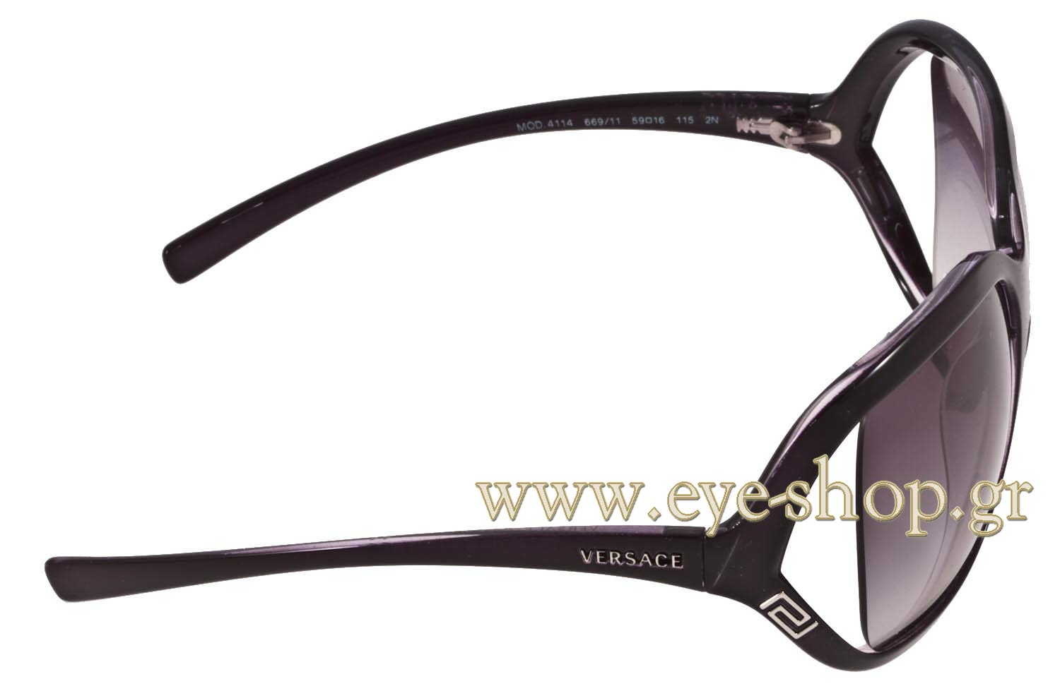Vintage Versace Sunglasses 4114 669/11 - Purple Burgundy - Y2K - Oversized Vintage Versace 4114 Burgundy Square | Mercari main image 4