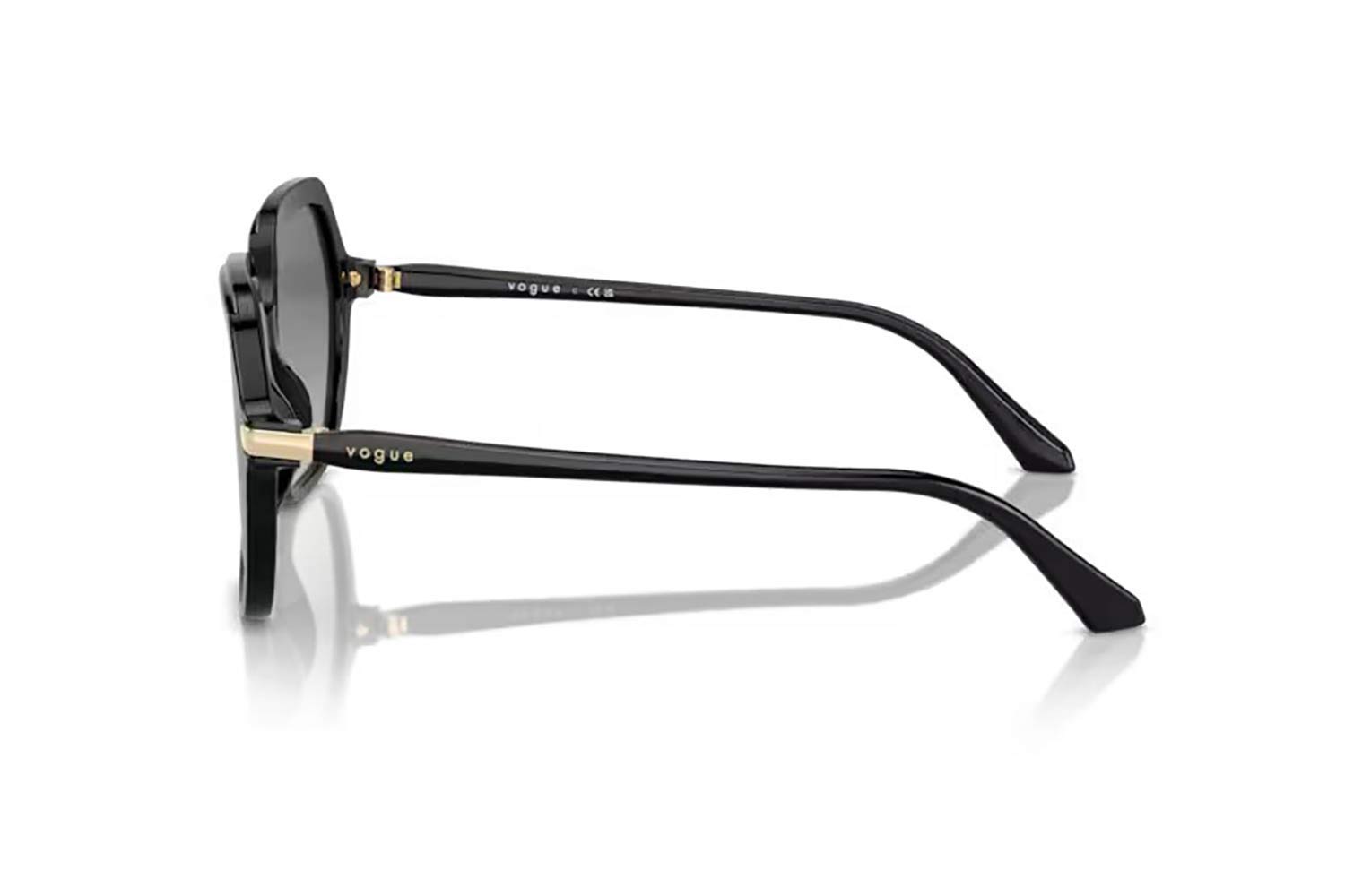 Vogue Women\'s Sunglasses with Black and Gold Frame Amazon.com: Vogue Eyewear Woman Sunglasses Gold Frame  main image 3
