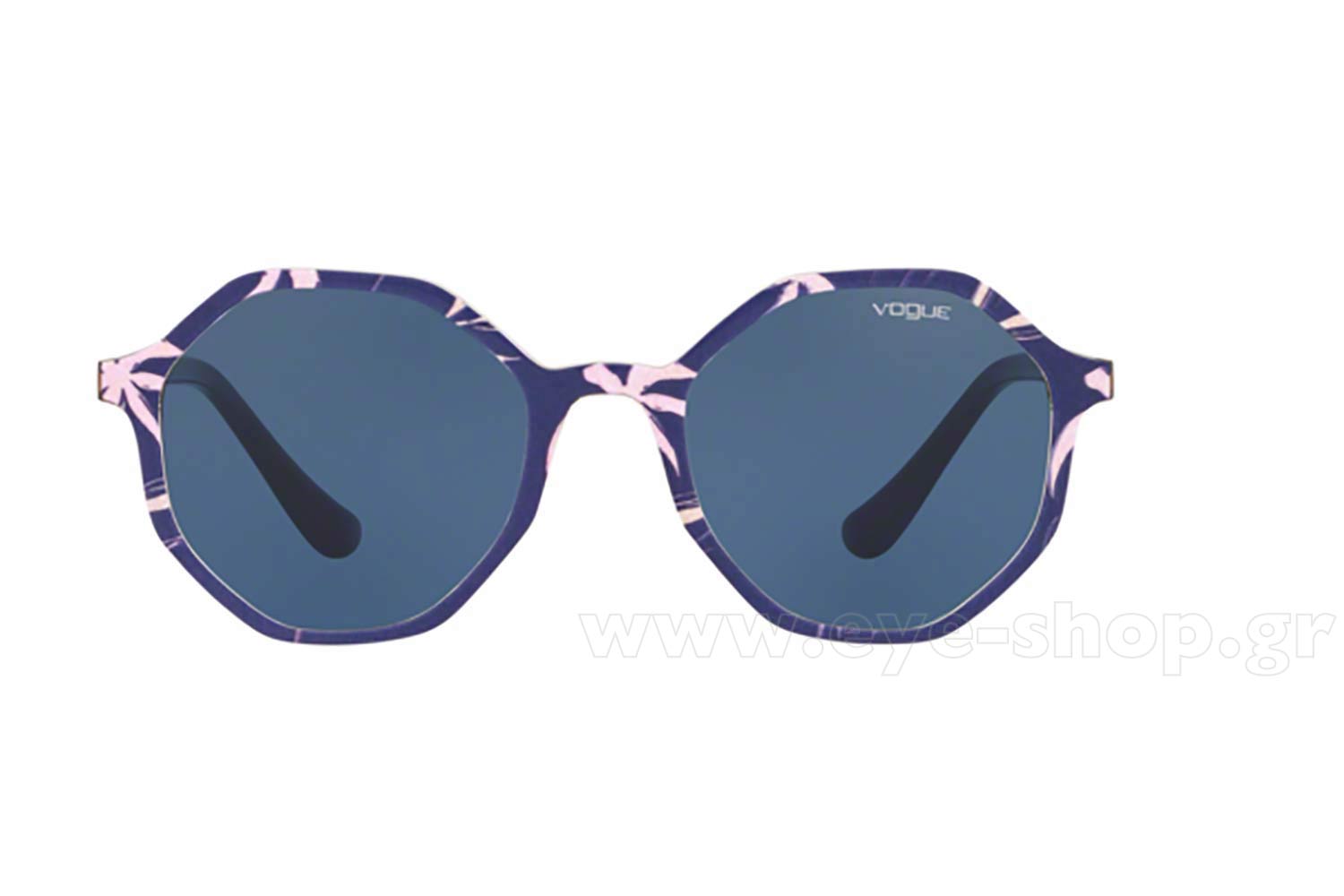 Vogue Women\'s Pink and Blue Sunglasses! Sunglasses VO5488S - Top Texture Green/blue - Azure Grad  main image 2