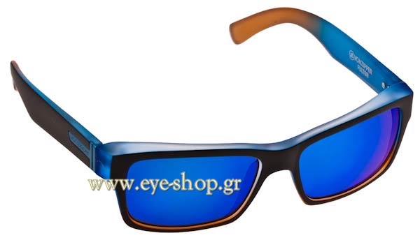Sunglasses Von Zipper Fulton VZSU78 9077 Blue Orange Satin Astro Chrome