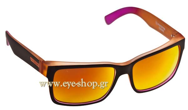 Sunglasses Von Zipper Elmore VZSU79 BTA Orange Pin Satin Lunar 9092 Chrome