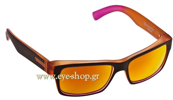 Sunglasses Von Zipper Fulton VZSU78 BTA Orange Pin Satin 9092 Lunar  Chrome