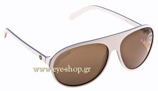 Sunglasses Von Zipper Rockford VZSU75 9001 white sand Grey