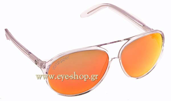 Sunglasses Von Zipper Rockford VZSU75 Crystal 9092 Lunar Chrome