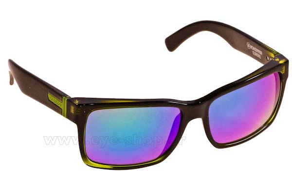Sunglasses Von Zipper Elmore VZSU79 mindglo Black Lime - Quasar Gloss