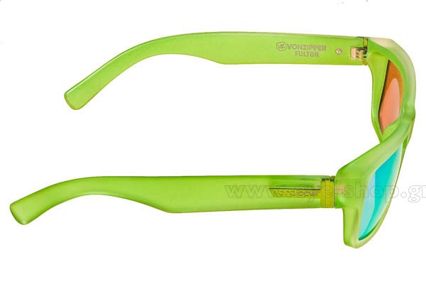 Von Zipper model Fulton VZSU78 color Lime Satin - Lime Metallic