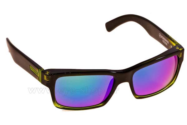 Sunglasses Von Zipper Fulton VZSU78 Black Lime  Quasar Glo
