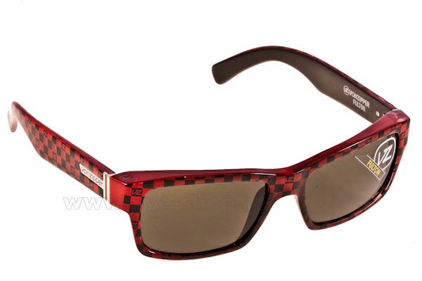 Sunglasses Von Zipper Fulton VZSU78 Black Red Checkers 9001