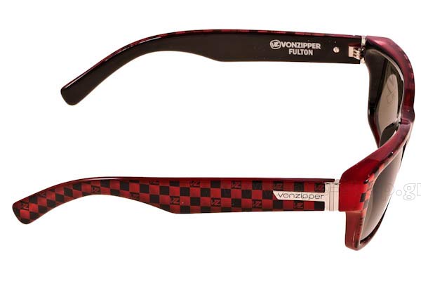 Von Zipper model Fulton VZSU78 color Black Red Checkers 9001