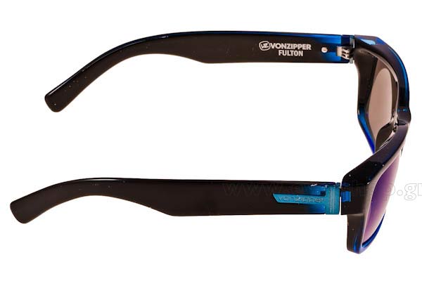 Von Zipper model Fulton VZSU78 color Black Blue Astro Glo