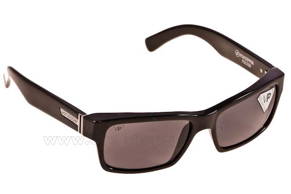 Sunglasses Von Zipper Fulton VZSU78 Polarized Grey Tri-Motion Black Gloss
