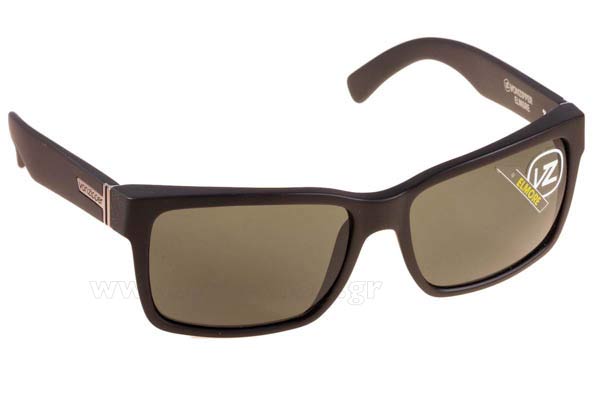 Sunglasses Von Zipper Elmore VZSU79 SMRFJELM BKS Black Satin Vintage grey