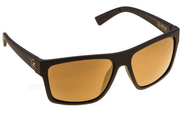 Sunglasses Von Zipper DIPSTICK SMSF7DIP-BKD Black Satin Gloss Duo Gold mirror