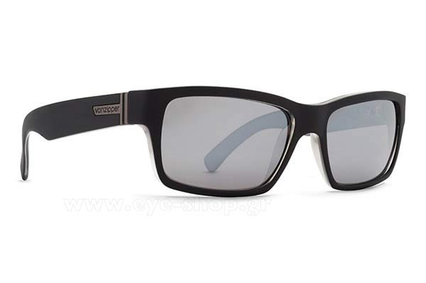 Sunglasses Von Zipper Fulton VZSU78 FULTON BLACK STEEL / SILVER GREY CHROME