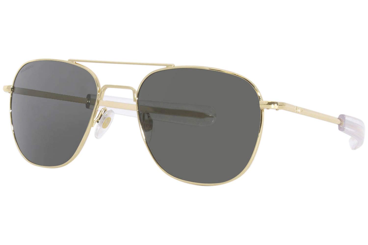 American-Optical ORIGINAL-PILOT Gold Grey Crystal Polarized U.S.A. size 57 Sunglasses Price: 286,00
