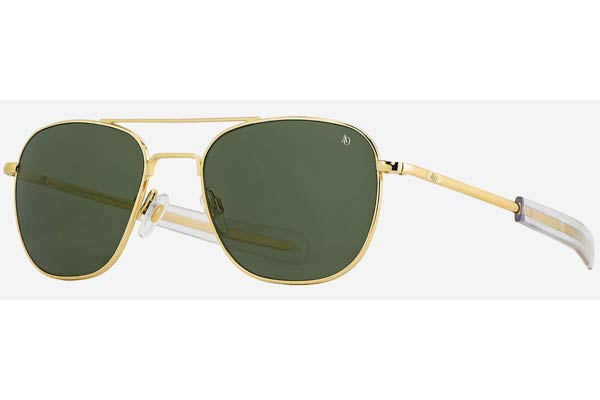 American-Optical ORIGINAL-PILOT Gold Green size 55 Sunglasses Price: 239,00