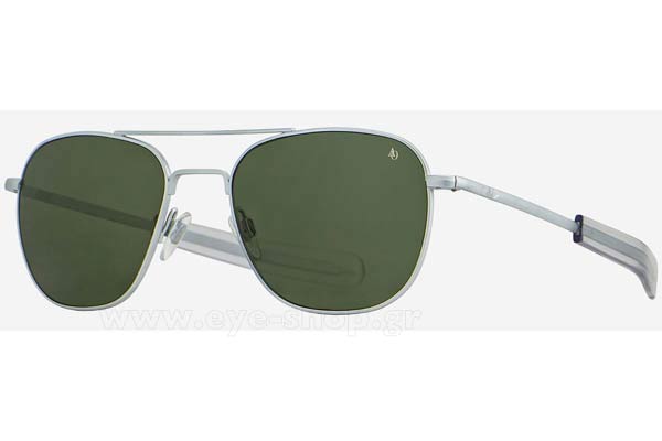 American-Optical ORIGINAL-PILOT MatteChrome Green size 57 Sunglasses Price: 239,00