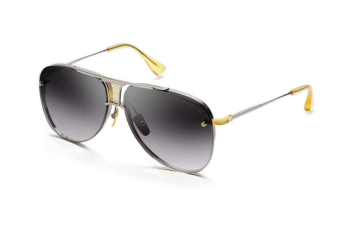 Dita Decade-Two DRX-2082-A-SILVER GOLD Titanium size 62 Sunglasses Price: 825,00
