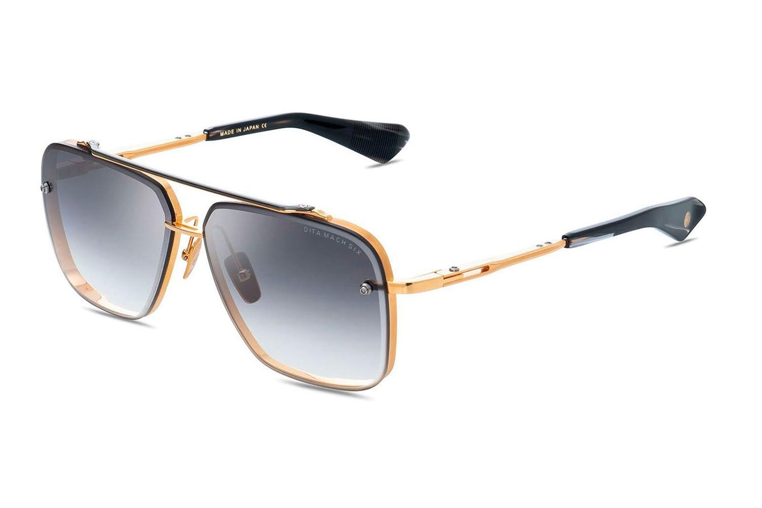Dita Mach-Six DTS121-01-Yellow Gold Pilot size 62 Sunglasses Price: 745,49