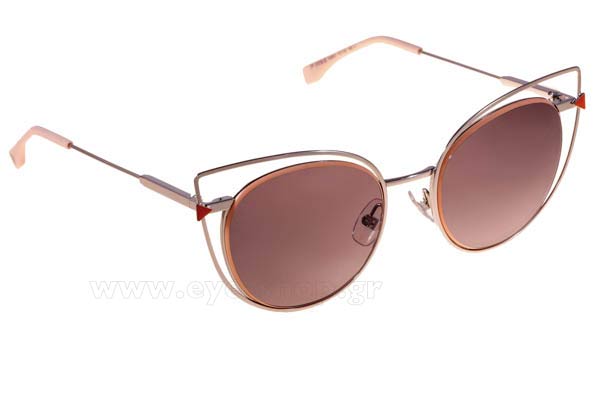 Fendi FF-0176-S 010 EU 	PALLADIUM (GREY SF) size 51 Sunglasses Price: 163,00
