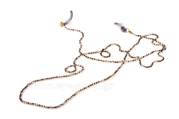 Eyewear accessories - cords  Grippy ThinChain-round Gold Black 1 Price: 12,00