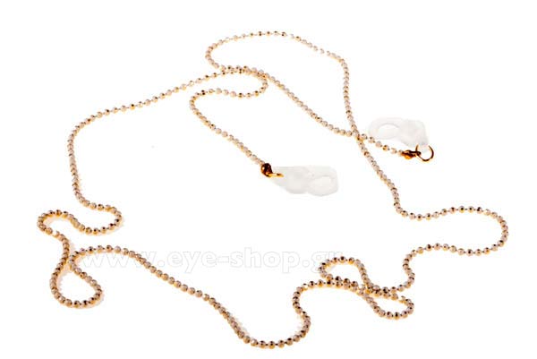 Eyewear accessories - cords  Grippy ThinChain-round white gold Price: 12,00