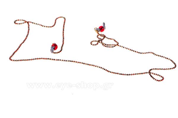 Eyewear accessories - cords  Grippy ThinChain-round red gold Price: 12,00