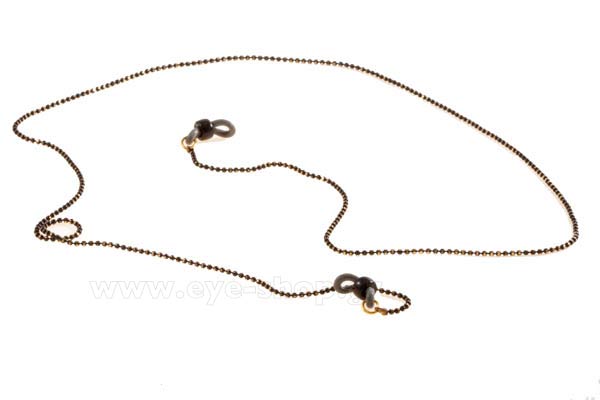 Eyewear accessories - cords  Grippy ThinChain-round black Gold 2 Price: 11,25