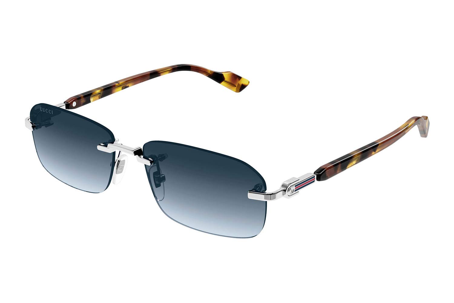 Gucci GG1221S 007 silver havana blue size 56 Sunglasses Price: 327,83