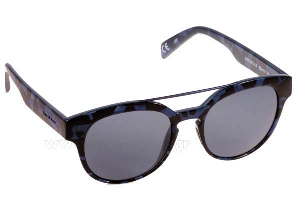 Italia-Independent I-PLASTIK-0900 141.GLS CAMO BLUE size 50 Sunglasses Price: 48,00