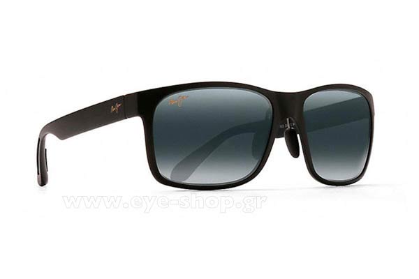 Maui-Jim RED-SANDS 432-2M Black - Grey size 68 Sunglasses Price: 215,02