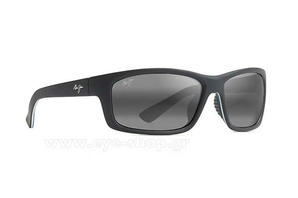Maui-Jim KANAIO-COAST 766-02MD Blue white Bt Grey Superthin Glass  Polarized plus size 61 Sunglasses Price: 225,56