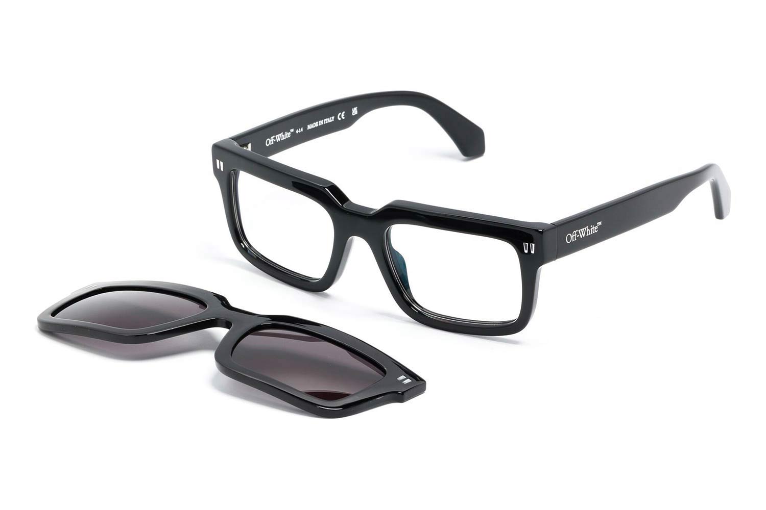 Off White CLIP ON SUNGLASSES OERI130S24PLA0011007 size 54 Eyewear Price: 251,00