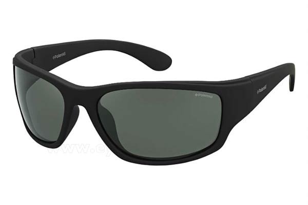 Polaroid PlD-7005S YYV  (RC)	RUBBERBLK (GREEN PZ Polarized) size 63 Sunglasses Price: 51,82