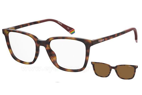 Polaroid PLD 6136CS 086 SP Clipon size 51 Eyewear Price: 81,99