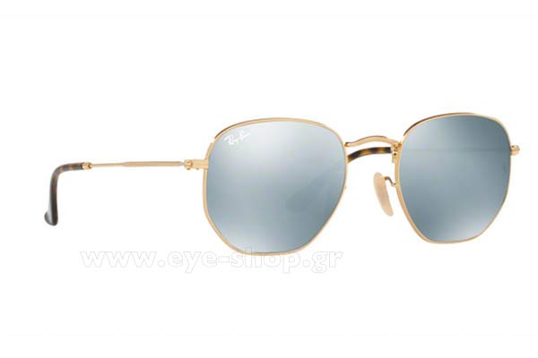 Rayban 3548N 001/30 Hexagonal size 51 Sunglasses Price: 118,98