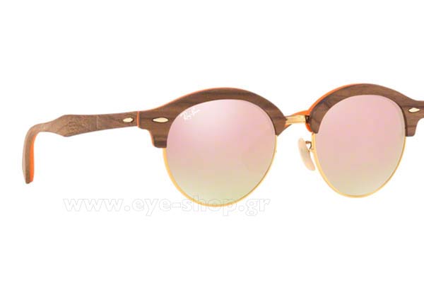 Rayban Clubround-4246M-Wood 12187O size 51 Sunglasses Price: 145,00