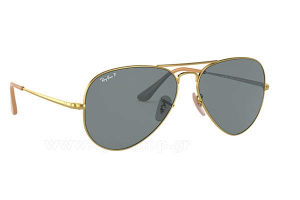 Rayban 3689-AVIATOR-METAL-II 9064S2 Polarized size 58 Sunglasses Price: 174,96