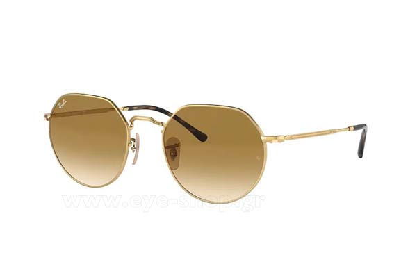 Rayban 3565-JACK 001/51 size 53 Sunglasses Price: 120,93