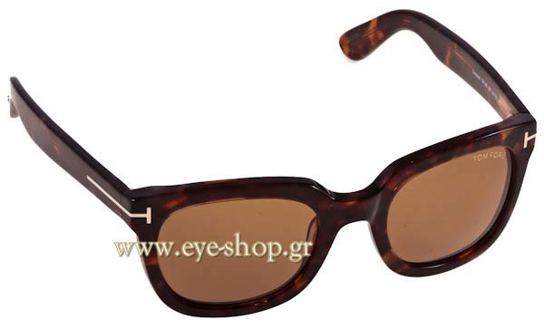 TOM FORD TF198 56J 鼈甲　ブラウン TOM FORD CAMPBELL TF 198 56J Sunglasses Unisex | Eye-Shop