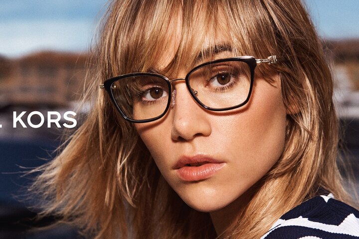 Richly coloured acetate eyeglass frame