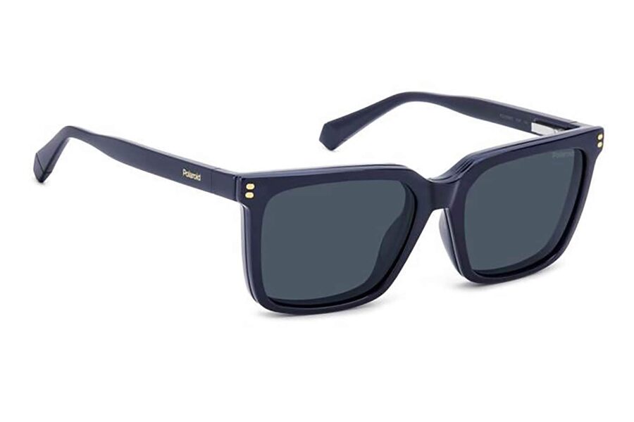 Polaroid prescription glasses with magnetic sun clip-on fitted