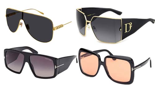 Oversized style sunglasses