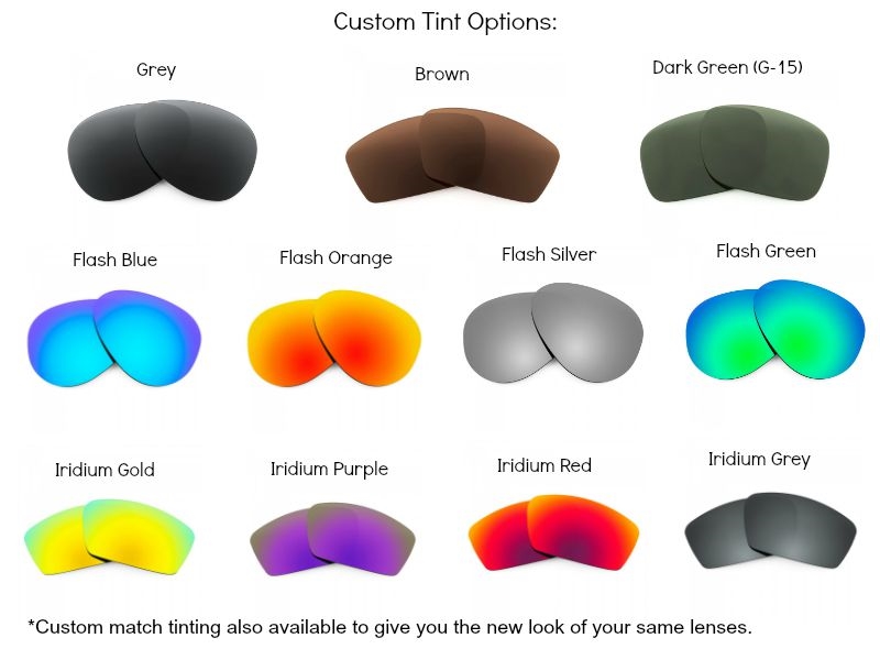 Sunglasses lens colours